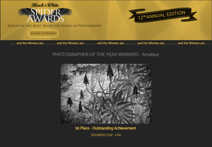 Eduardo Fujii Awarded Photographer of the Year at 12th Annual Black And White Spider Awards